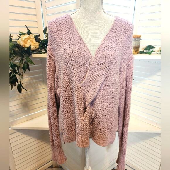 FREE PEOPLE COCO V NECK SWEATER SIZE XS (OVERSIZED) - Picture 2 of 9